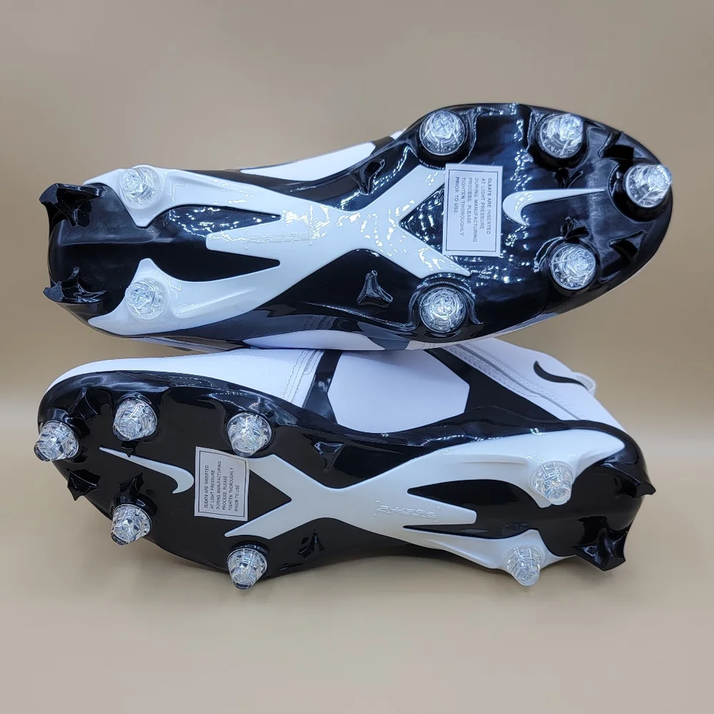 Nike Alpha Menace Pro 3 Low Detachable Football Cleats Men's Size 11 White Black